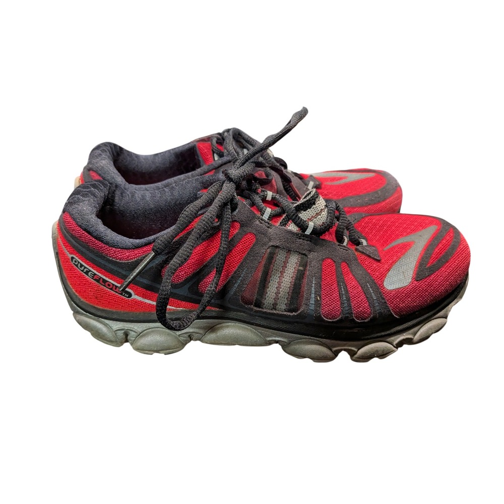 Brooks PureFlow Womens Running Shoes Red Black Athletic Sneakers Low Profile 8.5 - Picture 2 of 4